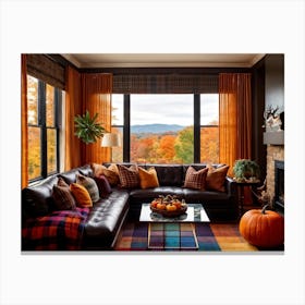 Autumn Living Room 1 Canvas Print