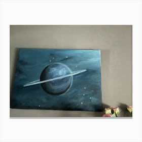 Saturn Painting Canvas Print