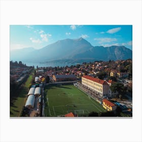 Lago Di Como, Italy, Bellagio, Italy Travel Poster Wall Art Home Decor, Aerial Photography Canvas Print