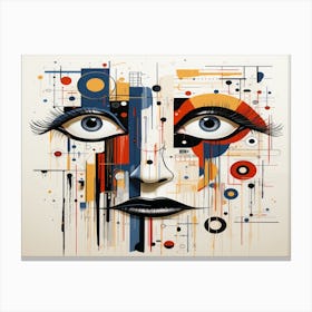 Abstract Face 1 Canvas Print