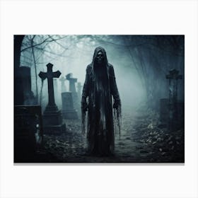 Ancient Health Frightened Daemon Human Rip Costume Scarey Afraid Invisible Evil Spook Ma (37) Canvas Print