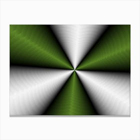 Green Color Modern Interior Background Canvas Print