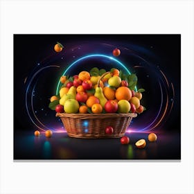 Basket Of Fruit 5 Canvas Print