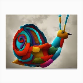 Sandy Snail Canvas Print