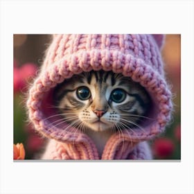 Cute Kitten 17 Canvas Print