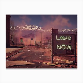 Leave Now (II) Canvas Print