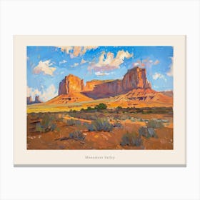 Western Landscapes Monument Valley 7 Poster Canvas Print