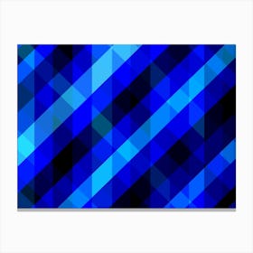 Blue Abstract Pattern Canvas Print