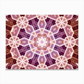 Purple Embroidered Pattern Watercolor And Alcohol Ink In The Author S Digital Processing Canvas Print