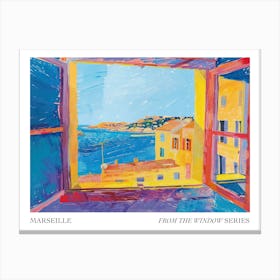 Marseille From The Window Series Poster Painting 4 Canvas Print