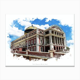 Teatro Amazonas, Manaus, Brazil Canvas Print