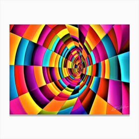 Abstract Vector Spaces - Abstract Vortex Canvas Print