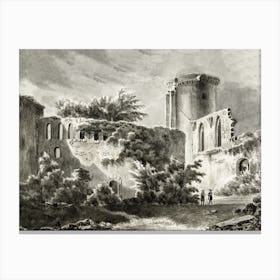 View Of The Courtyard Of Château De Botwel, Jean Bernard Canvas Print