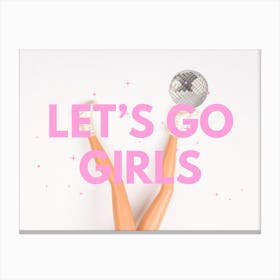 Let’s Go Girls Barbie Canvas Print