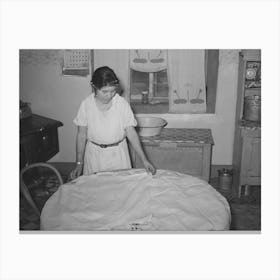 Untitled Photo, Possibly Related To Spanish American Woman Covering Dough So That Shaped Loaves Will Rise Canvas Print