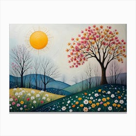 Sunny Day In Spring Canvas Print