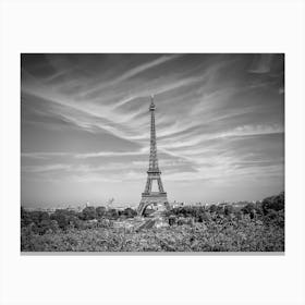 Paris Eiffel Tower With Skyline Canvas Print
