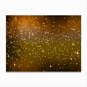 Orange Brown Shining Star Background Canvas Print