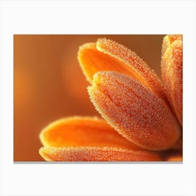 Close Up Of Orange Flowers Canvas Print