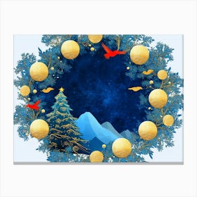 Christmas Wreath Canvas Print