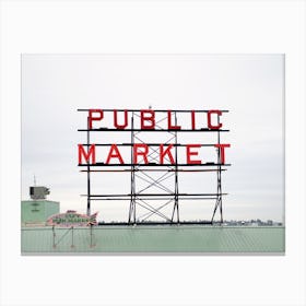 Public Market Canvas Print