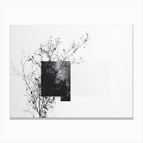 Tree Black Square Classy Canvas Print