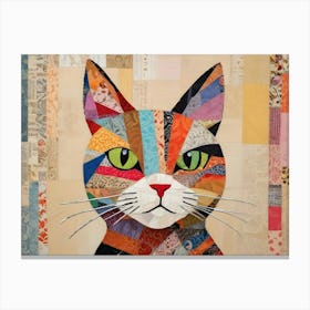 Cat Quilt 1 Canvas Print