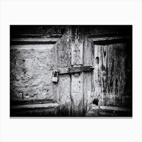 Wooden Door with key lock // Crete, Greece // Travel Photography Canvas Print