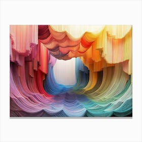 Rainbow Tunnel Canvas Print