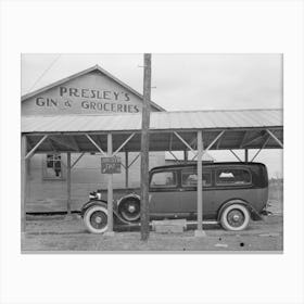 Untitled Photo, Possibly Related To Funeral Ambulance Parked Under Gin Shed, Mound Bayou, Mississippi By Canvas Print