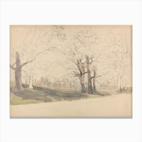 Knole, Kent, David Cox Canvas Print