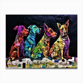 Prism Dogs - Canine Unit Canvas Print