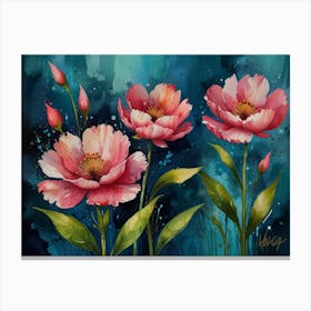 Peonies Canvas Print