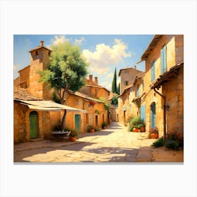 Street In France Canvas Print