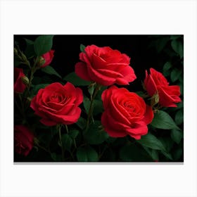 Red Roses 2 Canvas Print