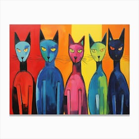 Four Cats Canvas Print