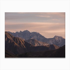 Pastel Mountain Skies Canvas Print