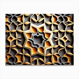 Abstract Arabic Pattern Canvas Print