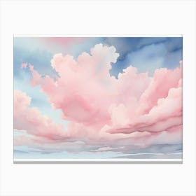 Pink Clouds 1 Canvas Print