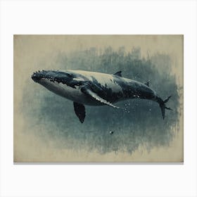 Whale Painting 1 Canvas Print