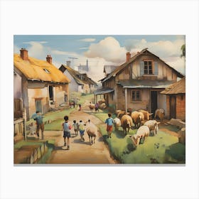 Village Canvas Print