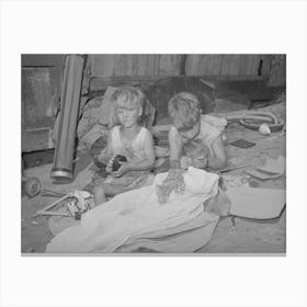 Untitled Photo, Possibly Related To Children Of Mays Avenue Camp, Oklahoma City, Oklahoma, Their Fathe Canvas Print