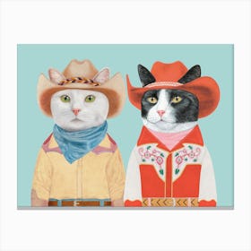 Rodeo Cats 5 Canvas Print