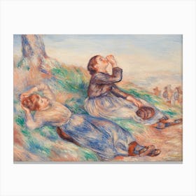 Grape Gatherers, Pierre Auguste Renoir Canvas Print