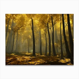 Yellow Forest 4 Canvas Print