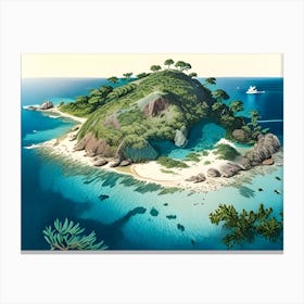 Aerialisland Canvas Print