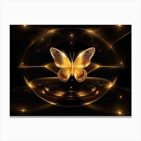 Golden Butterfly 15 Canvas Print