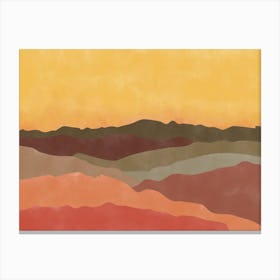 Abstract Landscape Painting No.4 Canvas Print