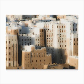 Shibam Skyscrapers Hadramawt Yemen - Ancient Manhattan of the desert Canvas Print