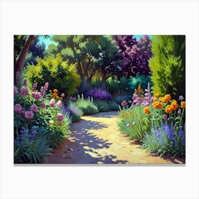 Path In The Garden Canvas Print